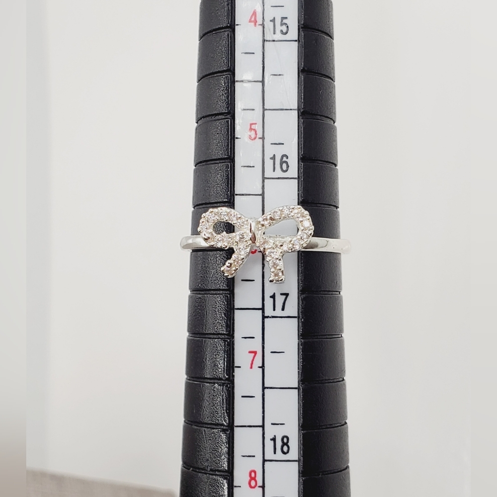 Silver Bow Ring - image 4